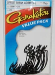 Gamakatsu 3/0 Offset Ewg Shank Worm Tube Senko Hook Value Pack 58413-25 Bass. Fixed Price $15.95.
