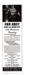1939 Far Kast By Ocean City Print Ad, Fishing Reels, Tackle Gear. Fixed Price $12.99.