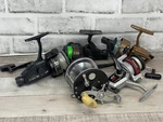 Vintage Set Lot Of 5 Zebco Quantum Shakespeare Abu Garcia Fishing Reels. Fixed Price $32.00.