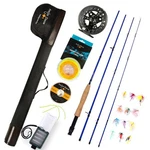 Fly Fishing Rod And Reel Combo 3/5/8 Wt Starter Kit With 4-PIECE. Fixed Price $120.16.
