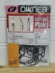 Owner Cutting Point Rig-n Black Chrome 2/0 5337-121 Nos Pack Of 34 Hooks. Fixed Price $21.95.