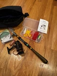 Fishing Pole Set, Telescopic Rod And Reel Combo Kit Milerong. Fixed Price $29.99.