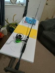 New Spinning Fishing Rod Ardent 6'6" Med 4-12LB And Reel 13 Code Neon. Fixed Price $45.00.