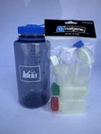 Nalgene Reusable Small Travel Kit - Set Of 6 + 32 Oz Wide Mouth Rei Water Bottle. Fixed Price $26.99.
