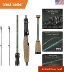 Lightweight IM6 Graphite Fishing Rod Ultimate Comfort All-day Bass. Fixed Price $87.99.