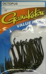 Gamakatsu Octopus Hooks Black Size 7/0 Amt 25. Fixed Price $21.99.