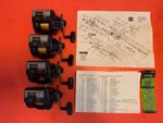 Great Set Of 4 Penn 855LC Line Counter Level Wind Reels + Schematic & Parts List. Fixed Price $299.95.