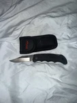 Kershaw Colt Ii 1045A Folding Knife 3IN Black Oregon Usa W/ Sheath Case. Fixed Price $40.00.