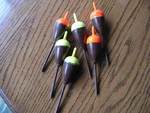 6 New Slip Bobbers Eagle Claw Salmon Steelhead Fishing Balsa Wood. Fixed Price $10.95.