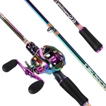 Fishing Rod And Reel Combo, Medium Pole With Baitcasting 2-P. Fixed Price $97.37.