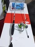 Spinning Fishing Rod Abu Garcia 6' Med 6-12LB And Reel Tourney Especial. Fixed Price $48.00.