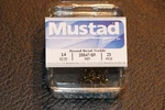 25 Pack Mustad 35647BR Bronze Size 14 Round Bend Treble Hooks Trout. Fixed Price $7.29.