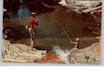 Rawdon Quebec Reel Pals Fishing Scene The Village Of Sunshine C1960 Postcard. Fixed Price $8.72.