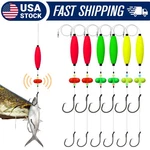 6PCS Catfish Rig Santee With Float, Rattle, Circle Hooks For Fishing. Fixed Price $17.99.