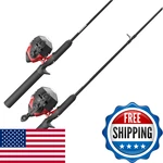 Zebco 202 & 404 Spincast Reels And Fishing Rod Combos (2-PACK), 5-FOOT 6-INCH. Fixed Price $83.32.