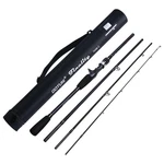Goture 4-PIECE Carbon Fiber Casting Fishing Rod W/ Case Travel Spinning Pole. Fixed Price $100.27.