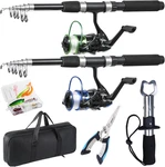 Fishing Rod, 2PCS Telescopic And Reel Combo With Pliers. Fixed Price $95.99.