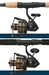 Penn Battle 4000 And 5000 Spinning Reel Rod Double Combos With Spare Spools. Fixed Price $279.99.