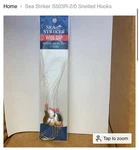 Sea Striker S503R-2/0 Snelled Hooks Packs. Fixed Price $9.99.