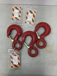 Crosby 13-TON Alloy Eye Hoist Hook With S-4320 Safety Latch Red New Surplus. Fixed Price $189.95.