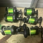 Penn Squall Ii 20LW Fishing Reels Lot Of 6, 4.9:1 Gear Ratio, Black/green. Fixed Price $595.00.