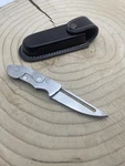Handmade Pocket Knife Ghost Survival Tactical Folding With Sheath. Fixed Price $32.00.
