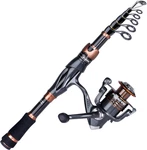 Fishing Rod And Reel Combos, Bronze Warrior Toray 24-TON Carbon Matrix Telescopi. Fixed Price $45.75.