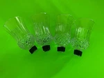 Clear With Diamond Bottom Votive Candle Holders 4.5" High Homco Home Interior. Fixed Price $15.61.