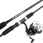 65-INCH Fiberglass Fishing Pole With Size 20 Spinning Reel, Black. Fixed Price $26.36.
