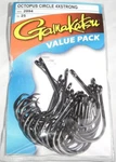 Gamakatsu Octopus Circle Se Hook Value Pack 8/0 209418-25 New! Heavy Shank Nsb. Fixed Price $34.50.