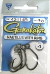 Five (5) Packs Gamakatsu Ringed Nautilus Circle Fish Hooks 42414R Size 4/0. Fixed Price $35.00.