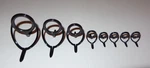New Set Of 8 Fuji Bnog Black Aluminum Oxide Spinning Fishing Rod Guides (30-10). Fixed Price $17.50.