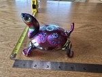 Stunning Gibson Art Glass W Millifiori Turtle Figurine. Fixed Price $124.95.