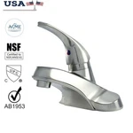Hybrid Metal Deck Lavatory Faucet Single Handle Pop-up Durable Ceramic Cartridge. Fixed Price $50.62.