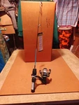 Hi-tech 24" Medium Hardwater Classic Rod And Reel HWS-24M New. Fixed Price $25.00.