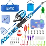 Kids Fishing Pole Full Kits Portable Telescopic Rod And Reel Com.... Fixed Price $50.54.