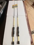 2 Lew's Mr Crappie Slab Shaker 4' 6" Light Piece Spinning Rod. Fixed Price $43.00.