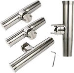 Amarine Made 4 Pcs Fishing Rod Holder Stainless Clamp On For Rails 7/8" To 1". Fixed Price $67.99.