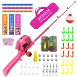Widden Kids Fishing Pole, Telescopic Rod, Toddler Small, Pink. Fixed Price $42.01.