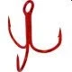 Gamakatsu 47309 Red Treble Hooks Size 2 8CT. Fixed Price $11.97.