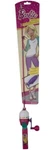 Barbie Shakespeare Button Spincast Fishing Pole Starter Kit 2'6" With Minnow. Fixed Price $24.99.