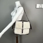 Coach Ltd Ed Pinnacle Leather Fur Eva Top Handle Tote Bag Purse Satchel 18662. Fixed Price $475.00.