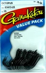 Gamakatsu Octopus Hooks Size 3/0 Per Pack 02413-25 Value New Black. Fixed Price $16.99.