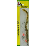 Creme Pre-rigged Weedless 6" Scoundrel Worm Lure Ice Tea Model: 158-3S. Fixed Price $6.99.