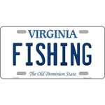 Fishing Virginia License Plate Metal Sign Plaque Car Truck Wall Home Decor. Fixed Price $21.98.