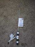 New - Beaver Dam Busch Light 26 Inch Medium Ice Fishing Combo. Fixed Price $37.00.