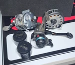 Three Quality Fishing Reels Abu Garcia! Shimano! Cortland!. Fixed Price $105.00.