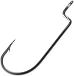 Owner American Black Chrome Offset Shank Wide Gap Worm Hook #1/0. Fixed Price $11.65.