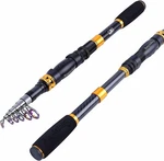 Sougayilang Telescopic Fishing Rod - 24 Ton Carbon Fiber Ultralight Pole. Fixed Price $39.95.