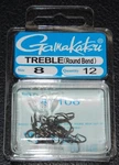12 Pack Gamakatsu 47106 Round Bend Bronze Treble Hooks - Size 8 Super Sharp. Fixed Price $9.99.